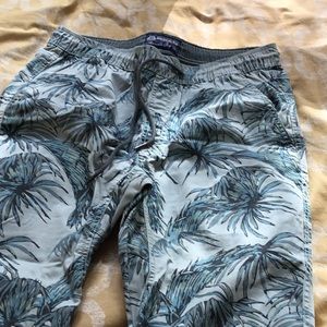 Cotton Straight Leg Printed Pants